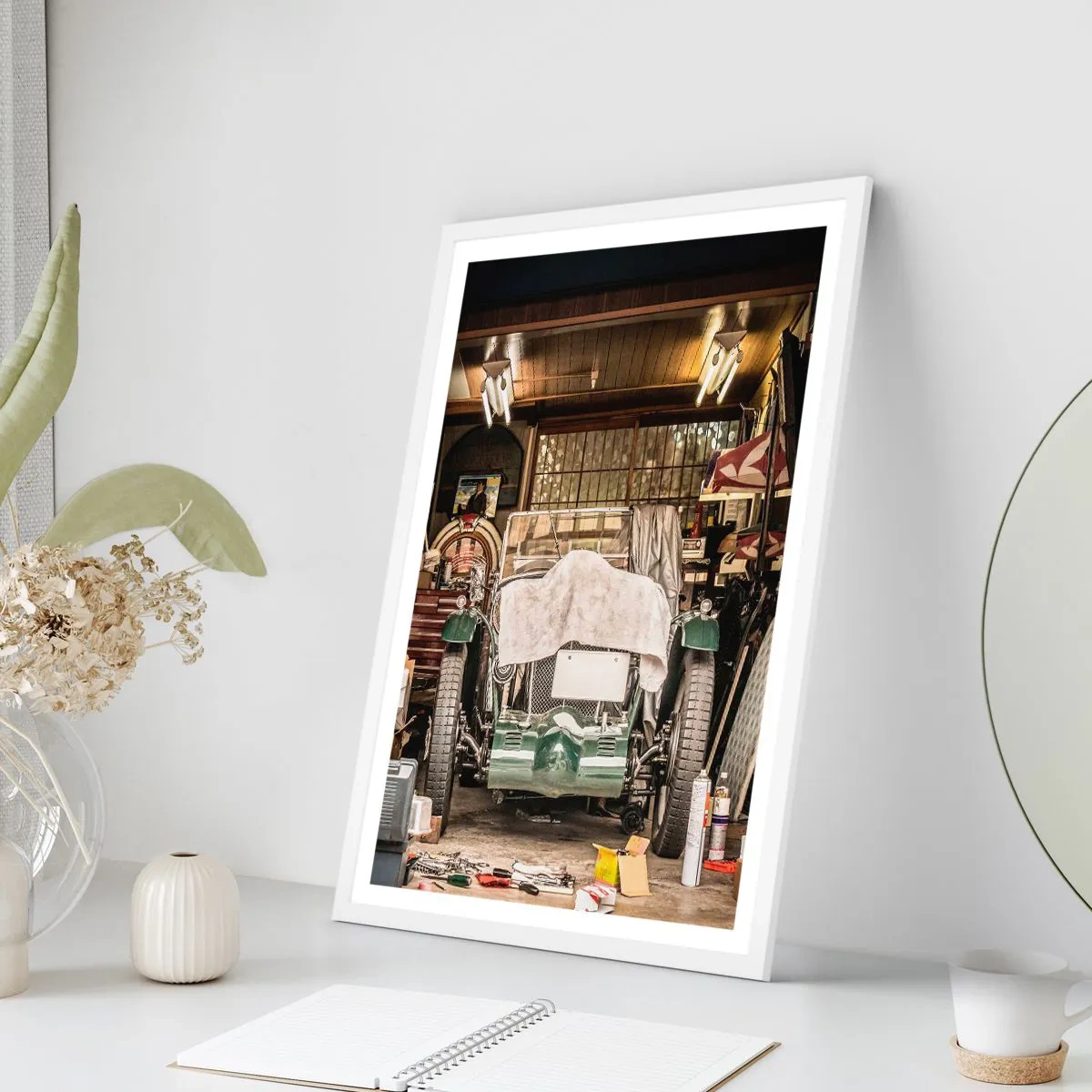 Poszter fekete keretben - Vissza a múltba - 40x50 cm