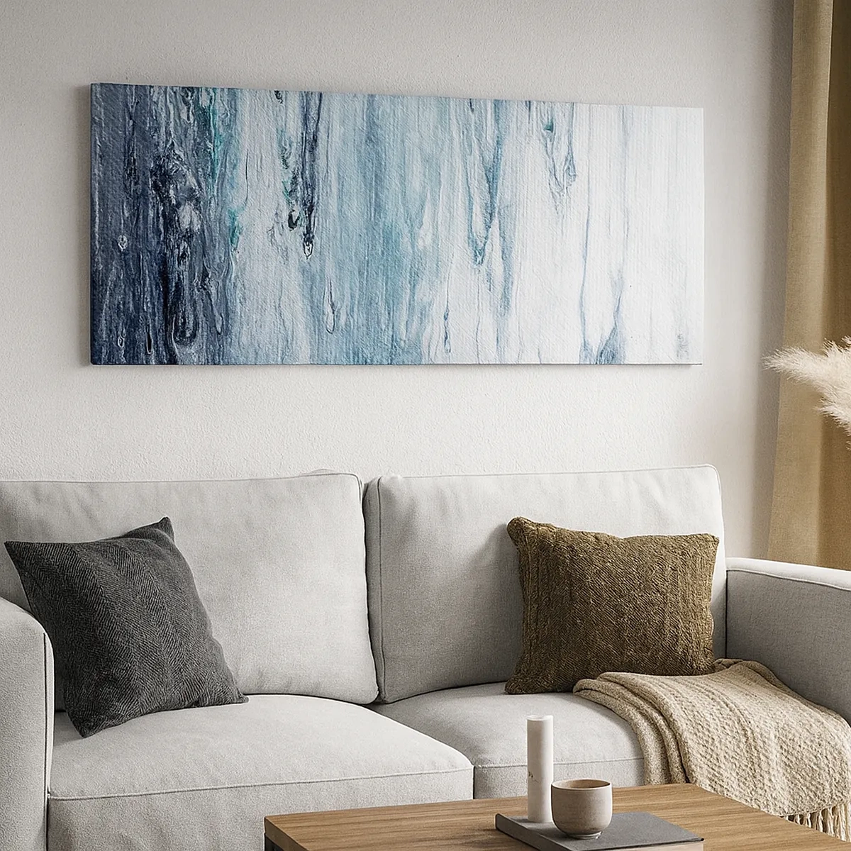 Vászonkép - Kék jégcsapok - 30x30 cm