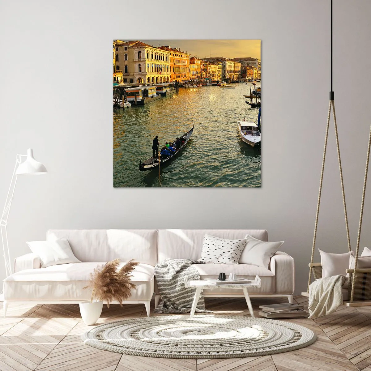 Vászonkép - Az utca napos oldalán - 40x40 cm