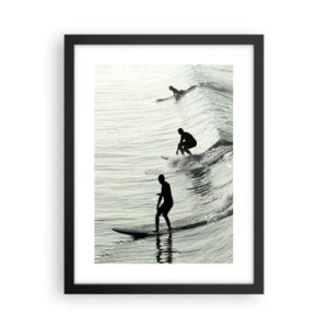 Poszter fehér keretben - A hullámmal találkozni - 30x40 cm