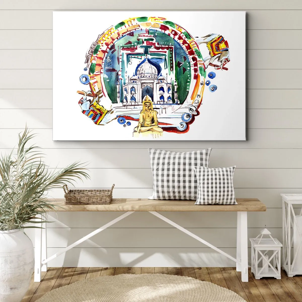 Vászonkép - Hindu világegyensúly - 120x80 cm