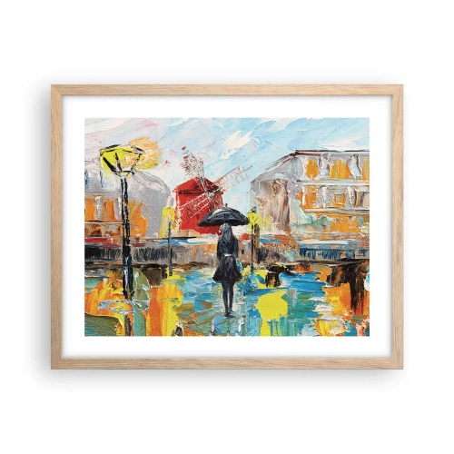 Poszter világos tölgy keretben - Párizsi legendák - 50x40 cm