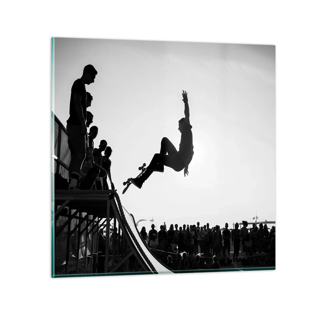 Üveg kép - Hősök és nézők - 60x60 cm