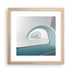 Poszter világos tölgy keretben - A kék aljára - 30x30 cm