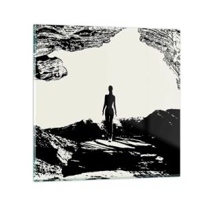 Üveg kép - Egy új pillantás - 40x40 cm