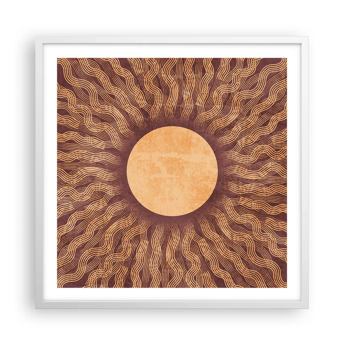 Poszter fekete keretben - A nap ikonja - 60x60 cm