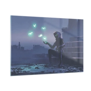 Üveg kép - Az élet vissza fog térni - 100x70 cm