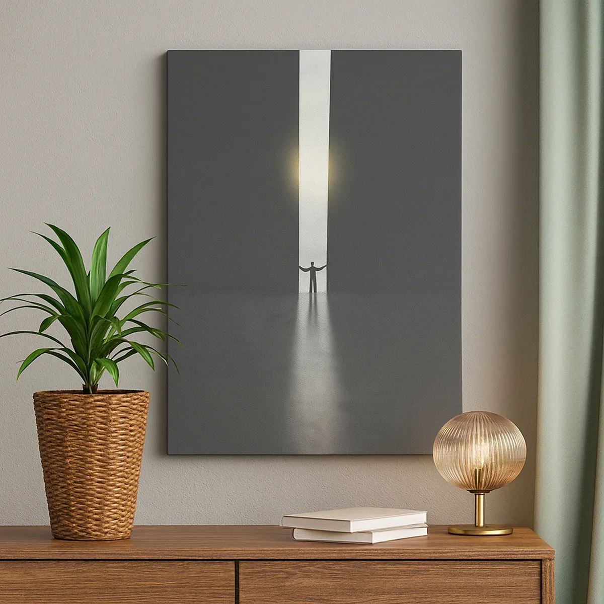 Vászonkép - Egy lépés a fényes jövő felé - 50x70 cm