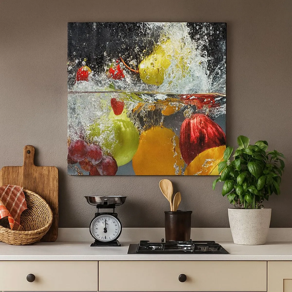 Vászonkép - Gyümölcsös frissítés - 30x30 cm