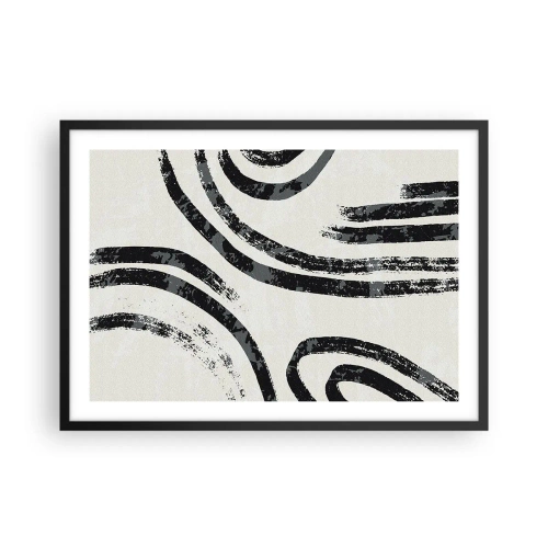 Poszter fehér keretben - Félig megállt - 70x50 cm