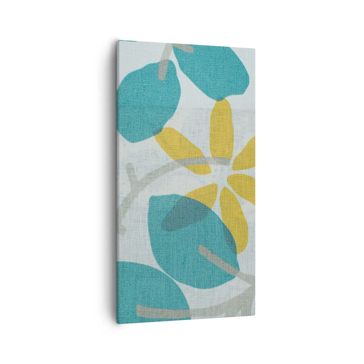 Vászonkép - Azúrkék levelek között - 55x100 cm