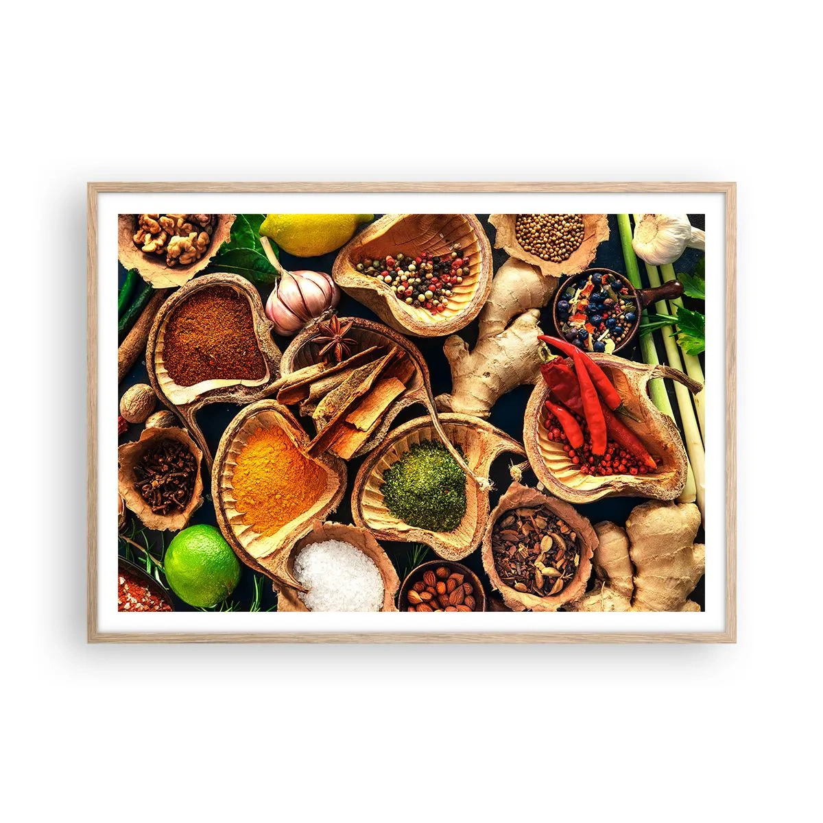 Poszter világos tölgy keretben - Vigyél, amit akarsz - 100x70 cm