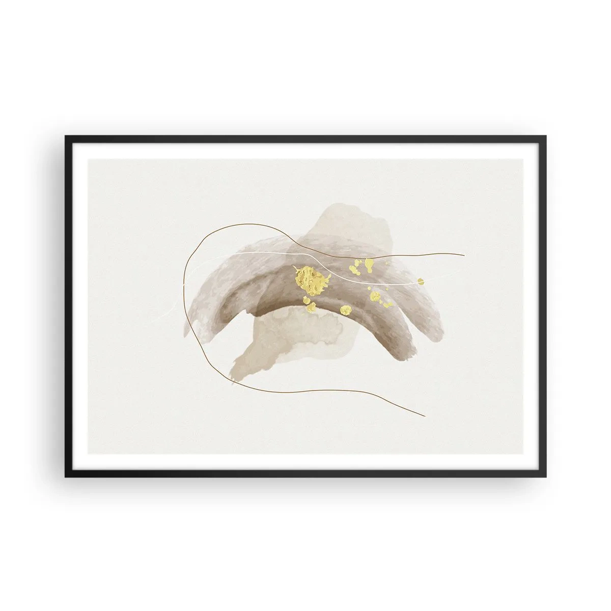 Poszter fehér keretben - Megtalált az űrben - 100x70 cm