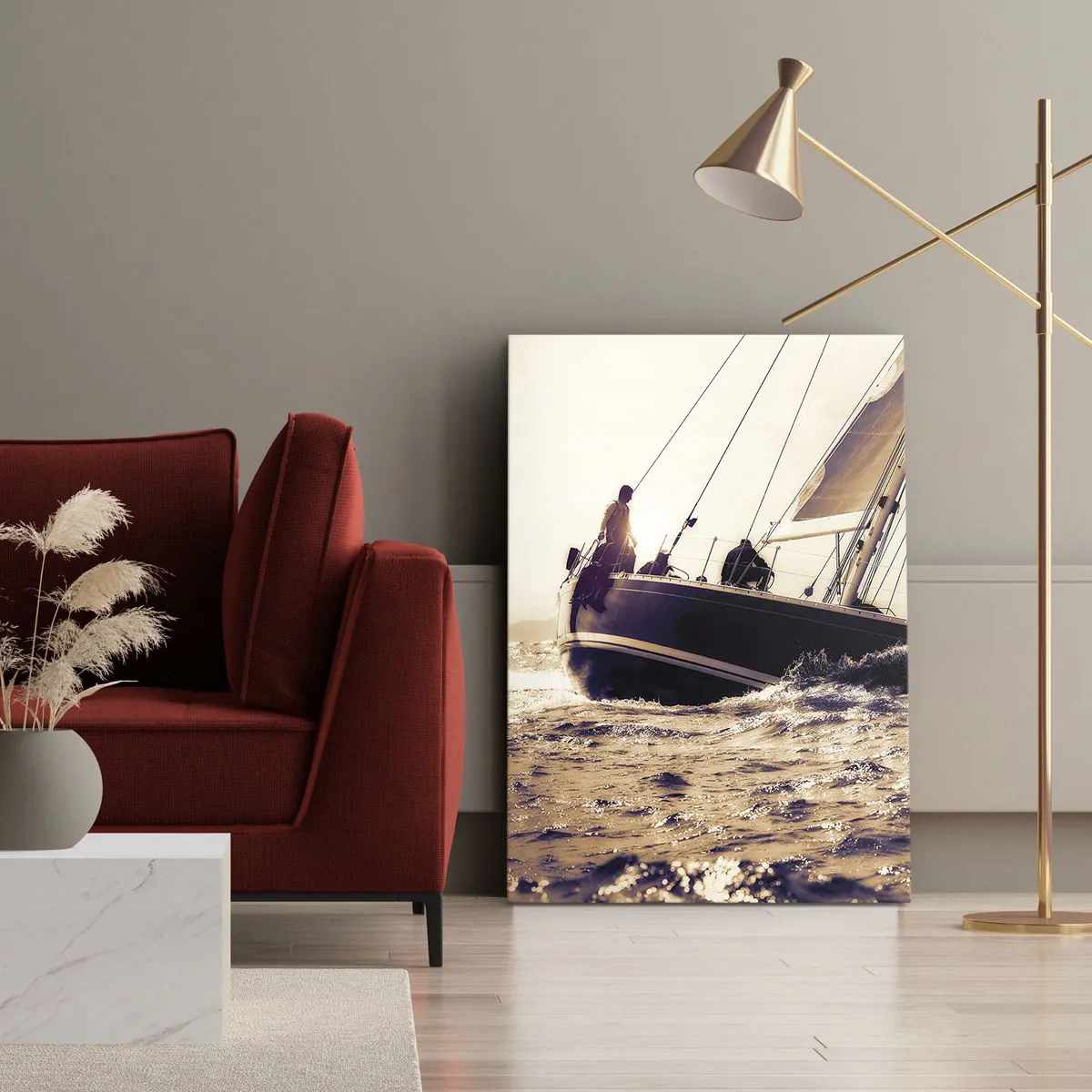 Vászonkép - Vitorlázz, tengerész - 55x100 cm