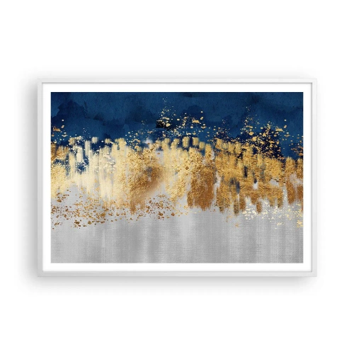 Poszter fekete keretben - Modern kompozíció csillogással - 100x70 cm