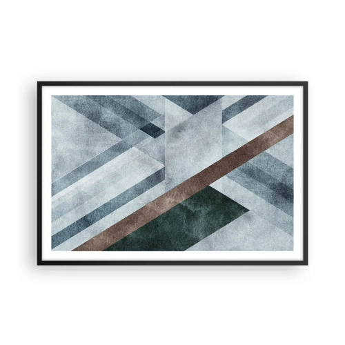 Poszter fehér keretben - A geometria kifinomult eleganciája - 91x61 cm