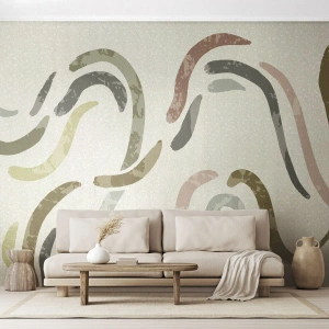 Fotótapéta Standard Eco - Az absztrakció vidám tánca - Pasztell, Minimalista, Fényes - 500x350 cm