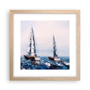 Poszter világos tölgy keretben - A szél testvérisége - 30x30 cm