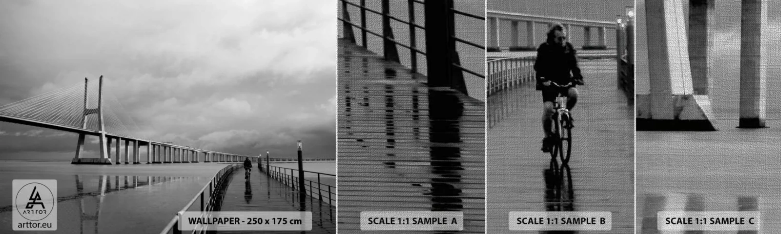 Fotótapéta Minta Premium Canvas - Mindenkinek, ami neki jár - Híd, Építészet, Tájkép - 100x30 cm