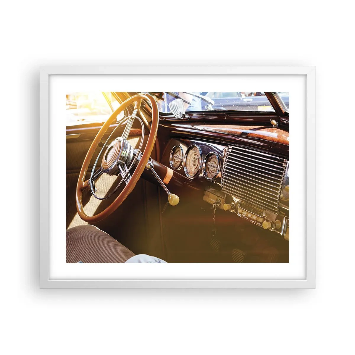 Poszter fekete keretben - Múlt luxusnak a fuvallata - 50x40 cm