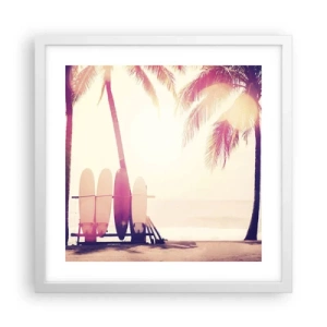 Poszter fekete keretben - Ez  remek nap lesz  - 40x40 cm