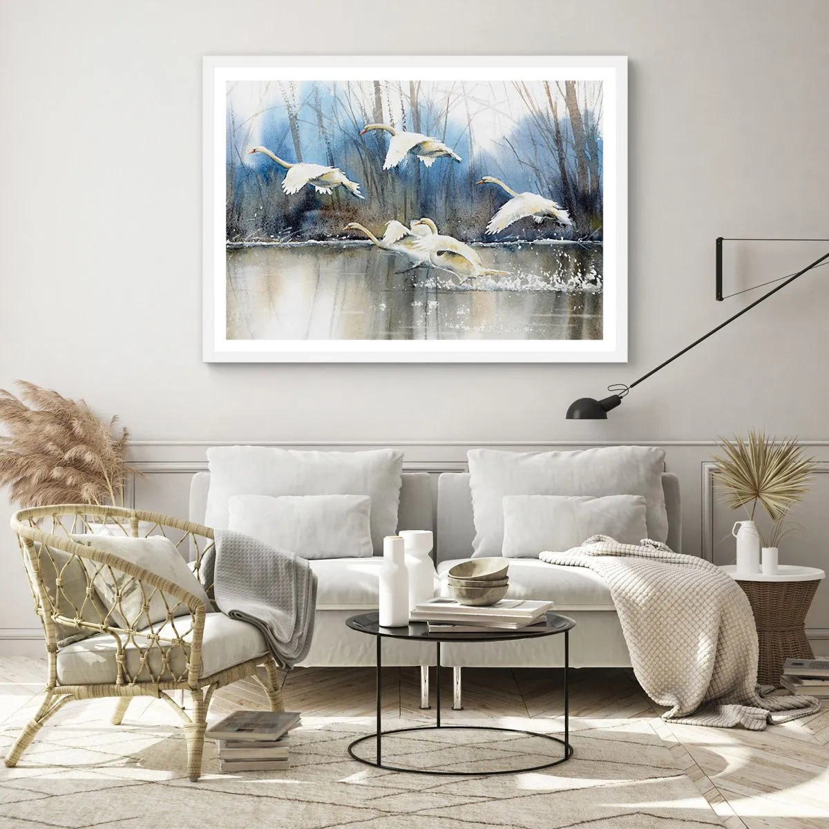 Poszter fekete keretben - Mint a vadhattyúkról szóló mesében - 70x50 cm