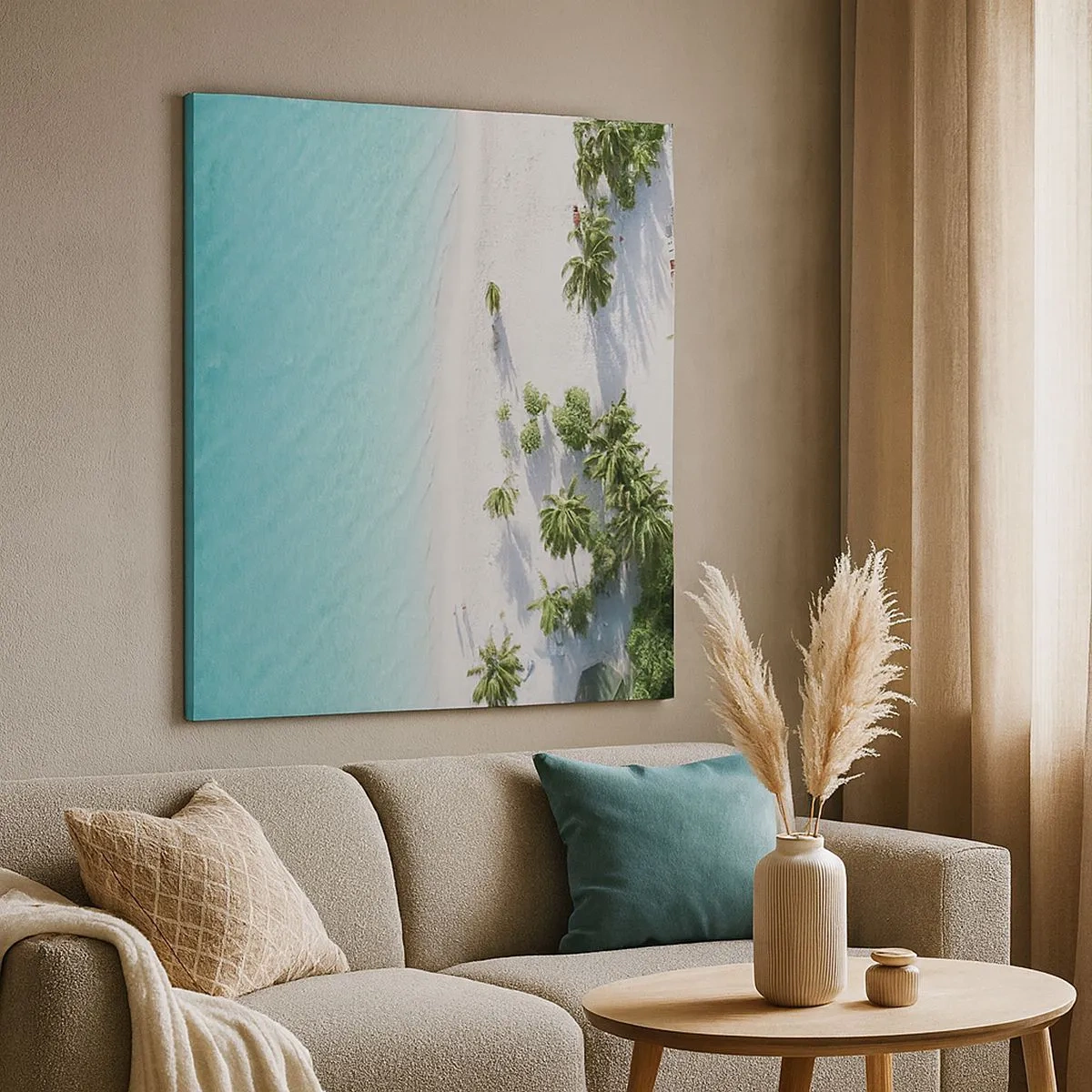 Vászonkép - Nyaralás a paradicsomban - 30x30 cm