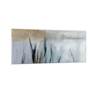 Üveg kép - Téli mezők - 100x40 cm