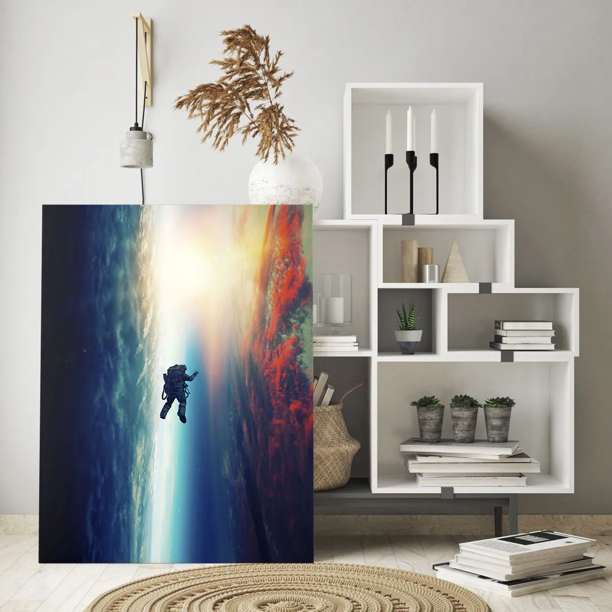 Üveg kép - Szembenézés az univerzummal - 50x70 cm