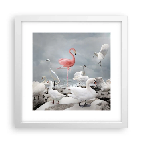 Poszter fekete keretben - Hogy kerültem ide? - 30x30 cm