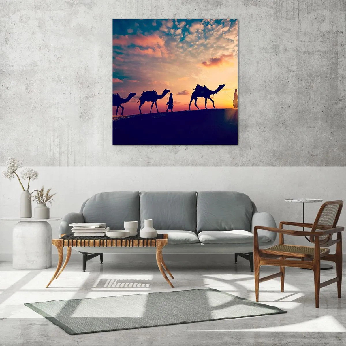 Üveg kép - A kelet titokzatos szelleme - 70x70 cm