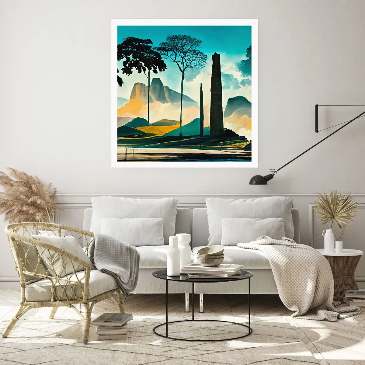 Poszter - Mindíg magasabbra és magasabbra - 40x40 cm