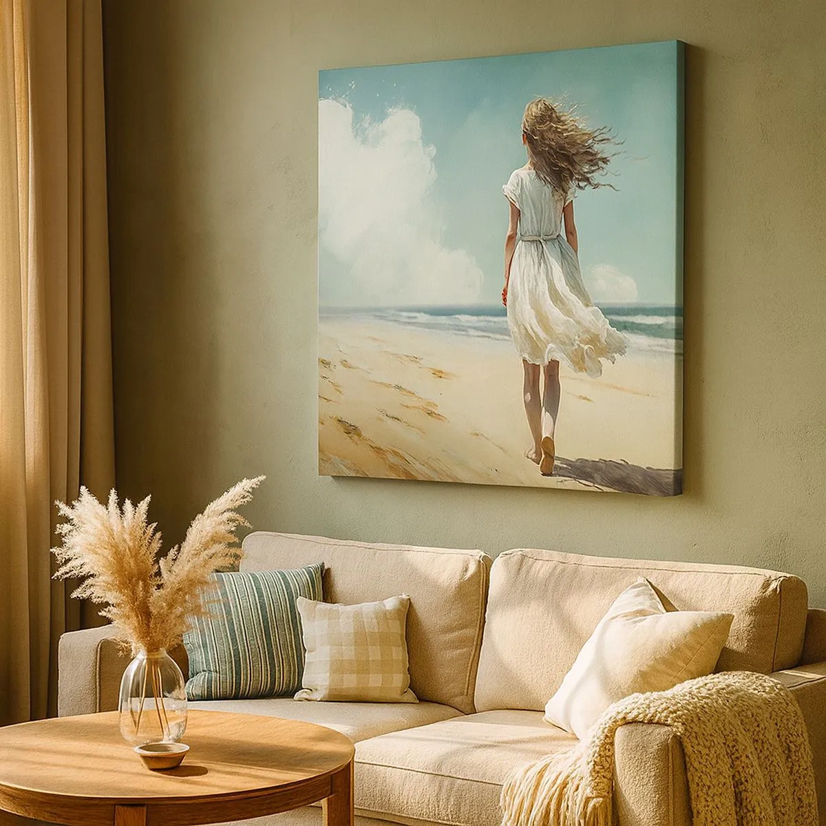 Vászonkép - Találkozás a nappal és a széllel - 30x30 cm