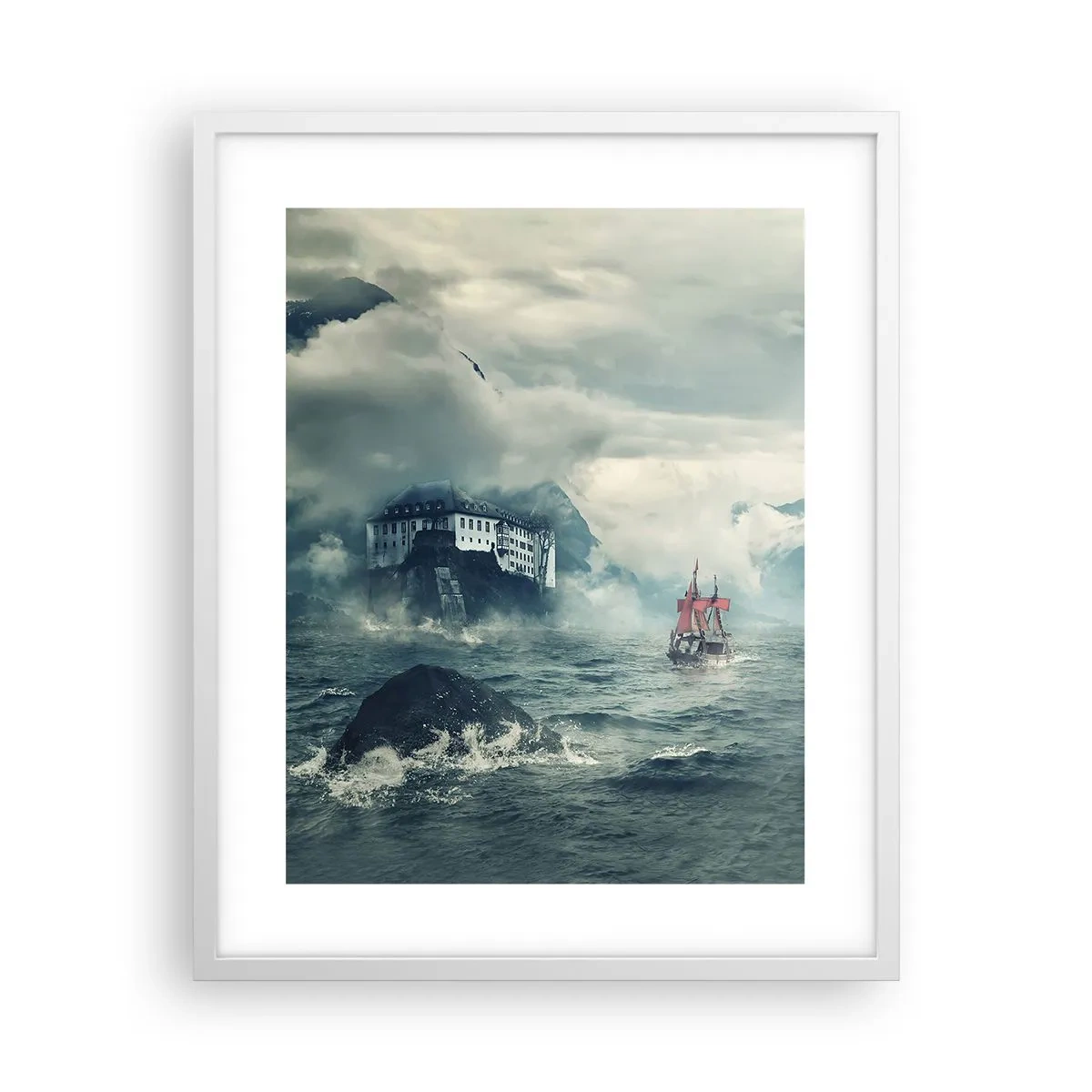 Poszter fekete keretben - Varázslatos vizeken - 40x50 cm