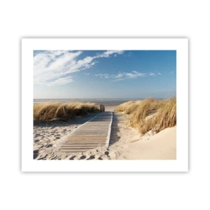 Poszter - A dűne mögött, a fű susogásában - 50x40 cm