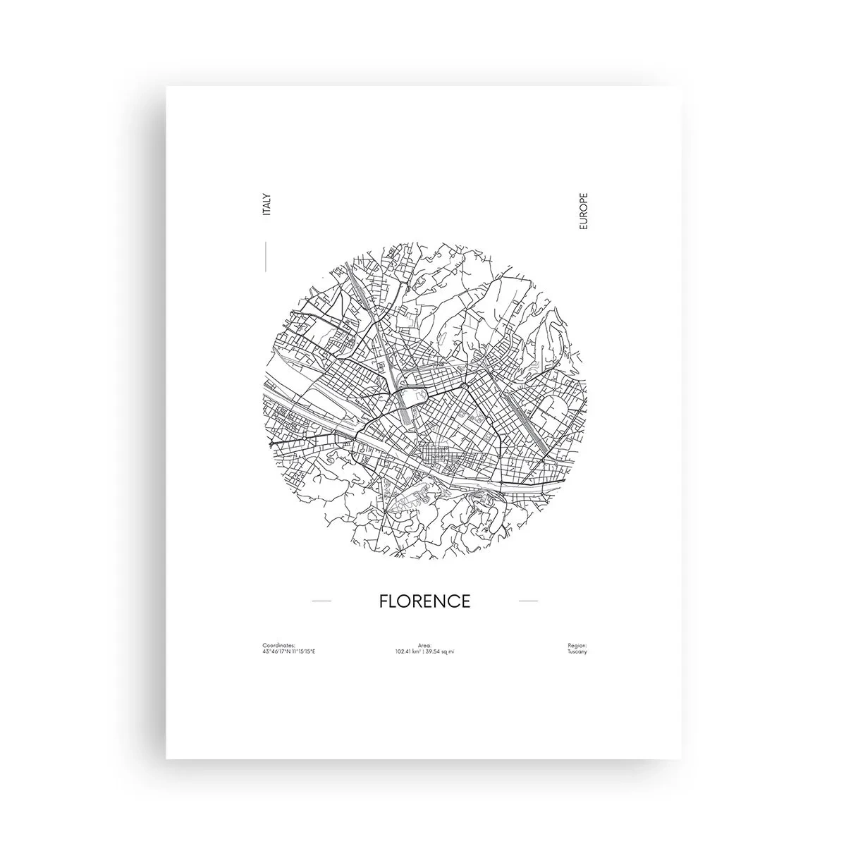 Poszter - Firenze anatómiája - 30x40 cm