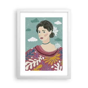 Poszter fekete keretben - Melankóliával a tekintetedben - 30x40 cm