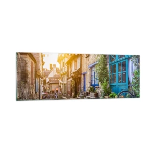 Üveg kép - A város fehér szelleme - 90x30 cm