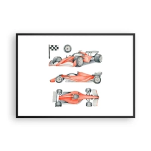 Poszter fehér keretben - Egy álom elérése - 100x70 cm