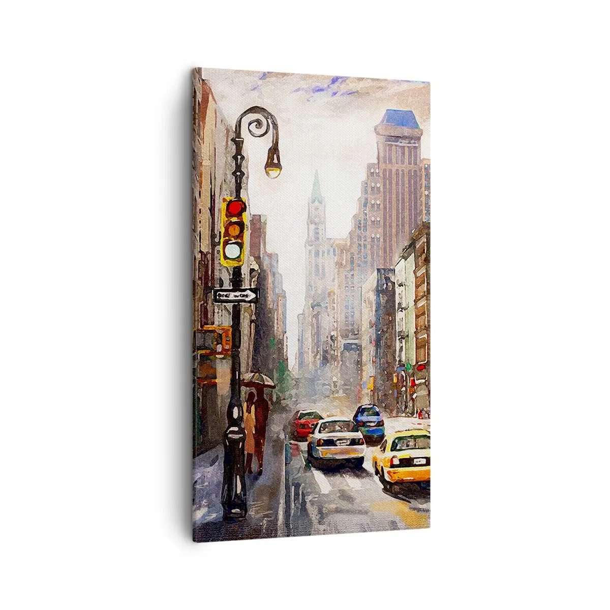 Vászonkép - New York – esőben is színes - 45x80 cm