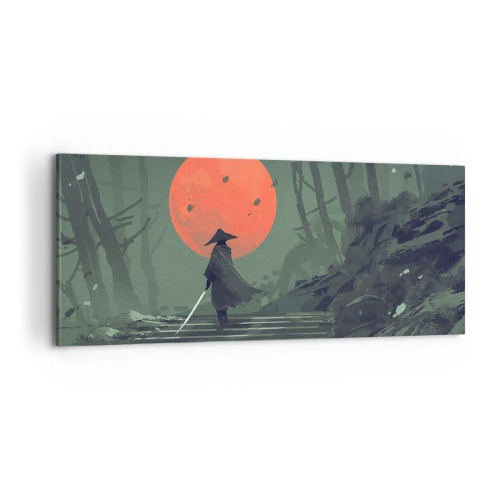 Vászonkép - Vörös hold harcosa - 100x40 cm