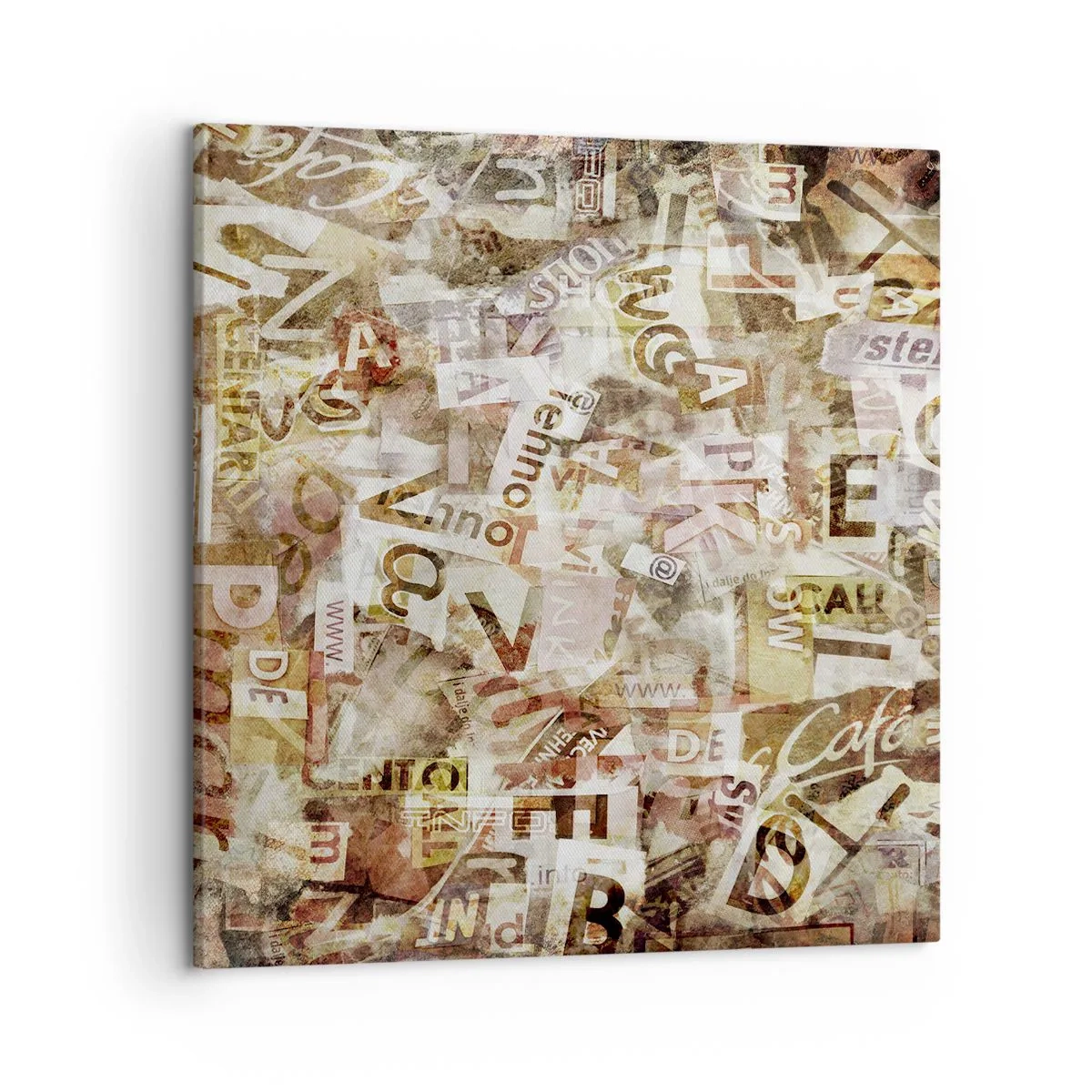 Vászonkép - Betűkkel egyesítem a fecsegést - 50x50 cm