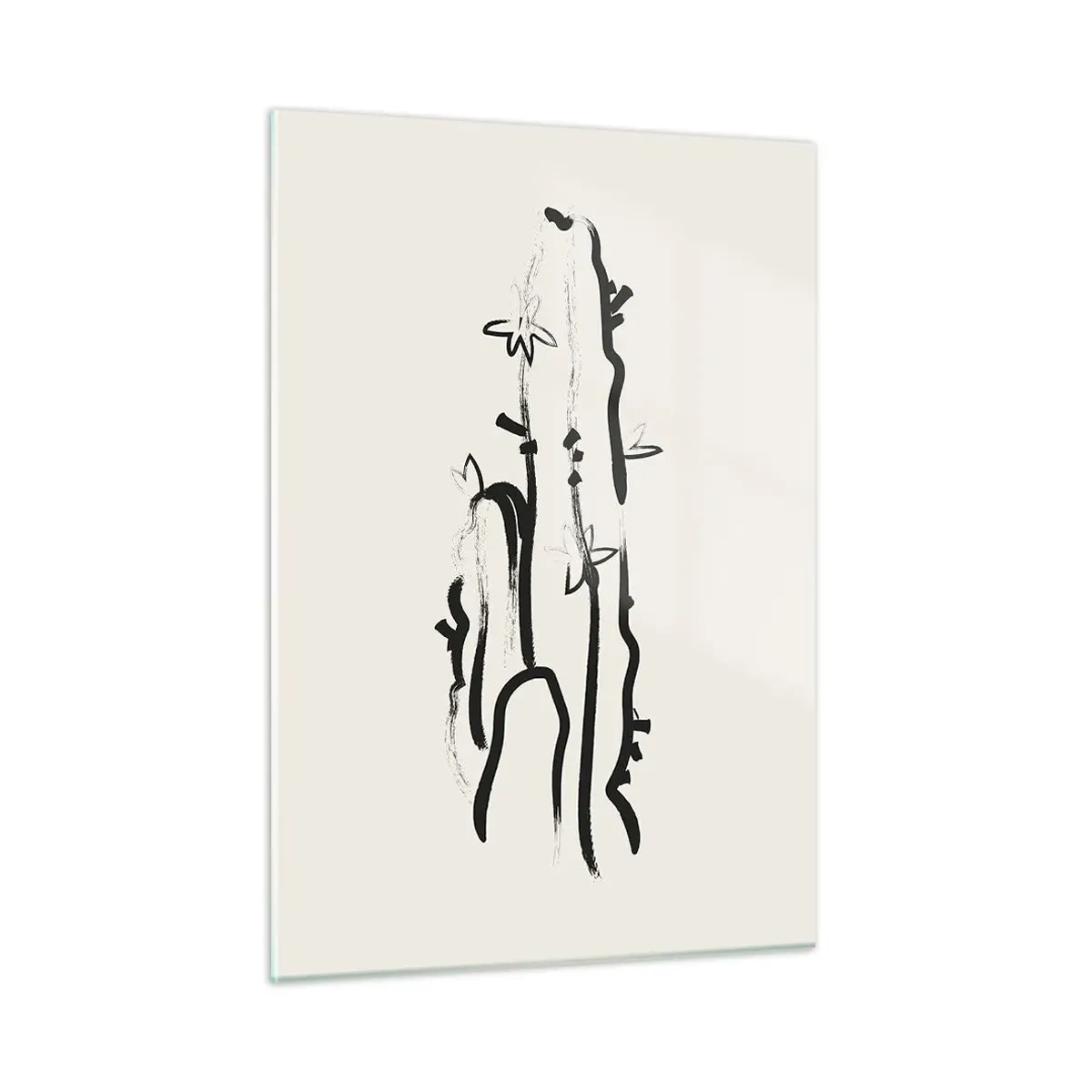 Üveg kép - Virágzó gyógynövény - 50x70 cm