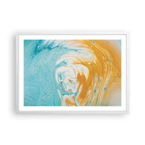 Poszter fekete keretben - Pasztell örvény - 70x50 cm