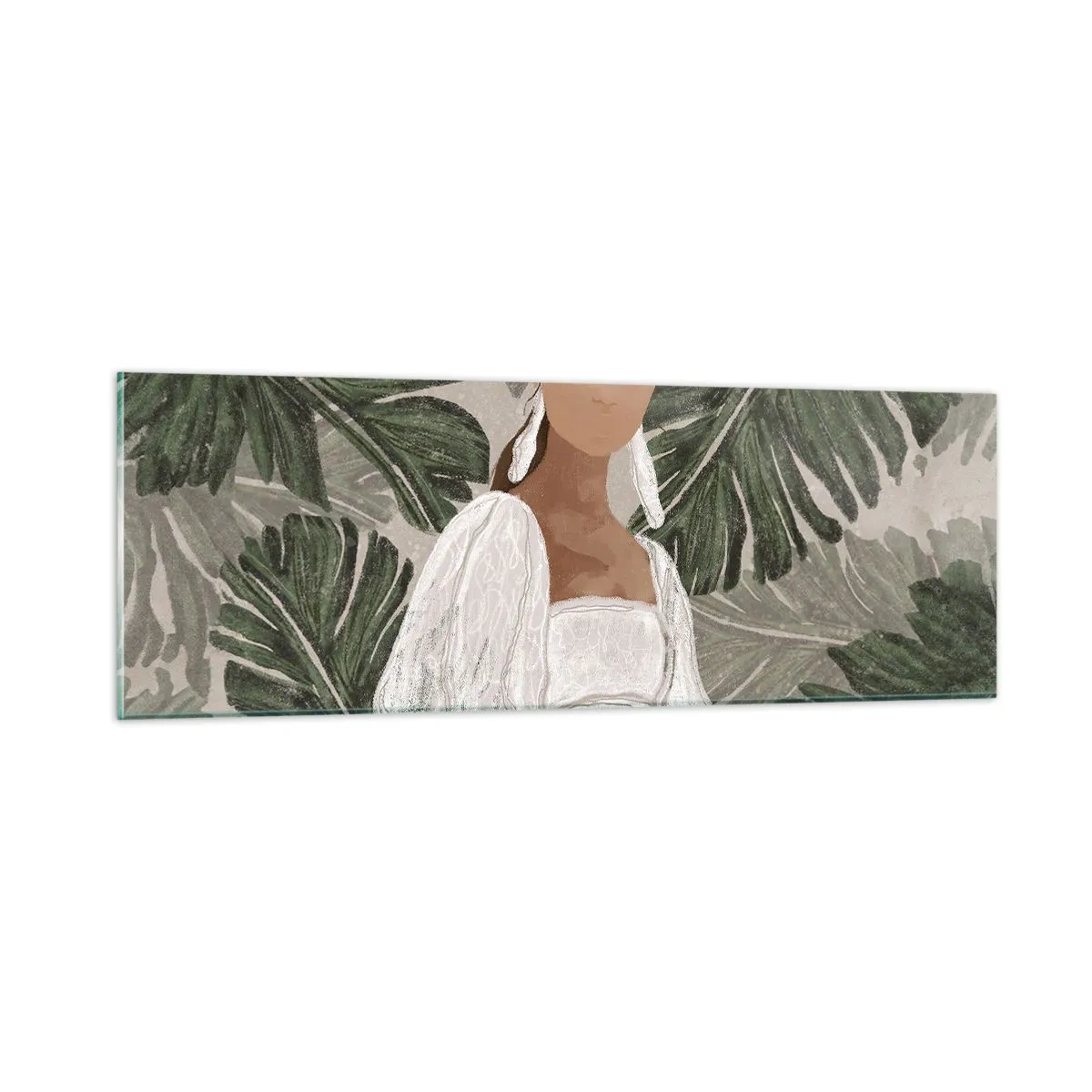 Üveg kép - Egzotikus portré - 90x30 cm