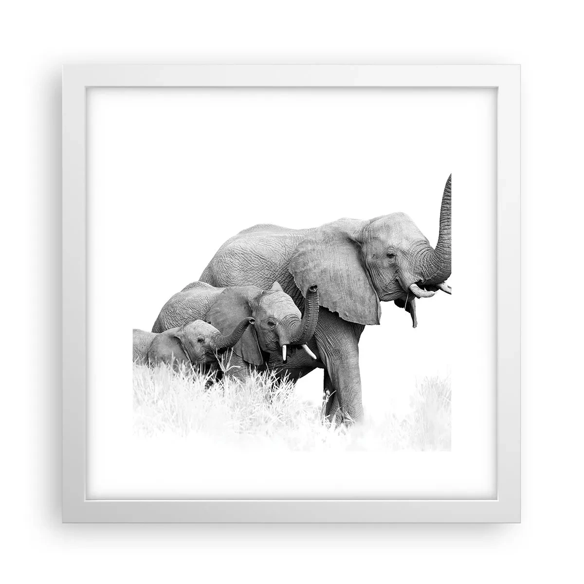 Poszter fekete keretben - Egy, kettő, három - 30x30 cm