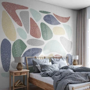Fotótapéta Standard Eco - Mozaik púderes színekből - Minimalizmus, Pasztell, Boho - 300x210 cm