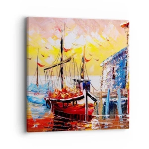 Vászonkép - Boldog visszatérés - 40x40 cm