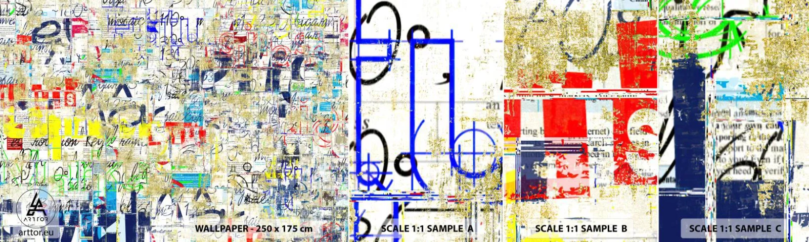 Fotótapéta Minta Öntapadós Deluxe Sticker - Egyszerűen tetszik a szemnek - Falfirkálás, Falfestmény, Ifjúság - 100x30 cm