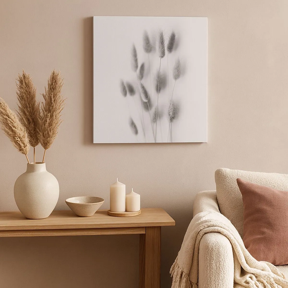 Vászonkép - A bolyhos fű - 30x30 cm